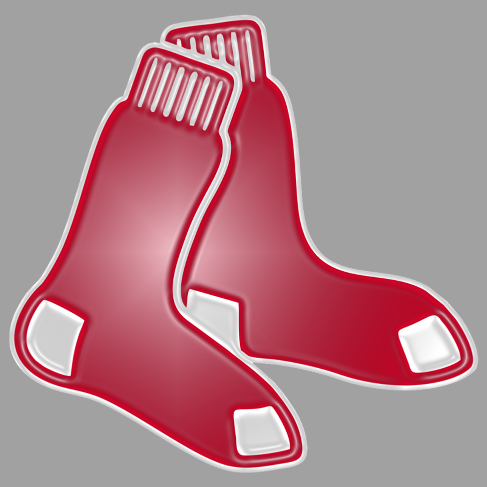 Boston Red Sox Plastic Effect Logo vinyl decal